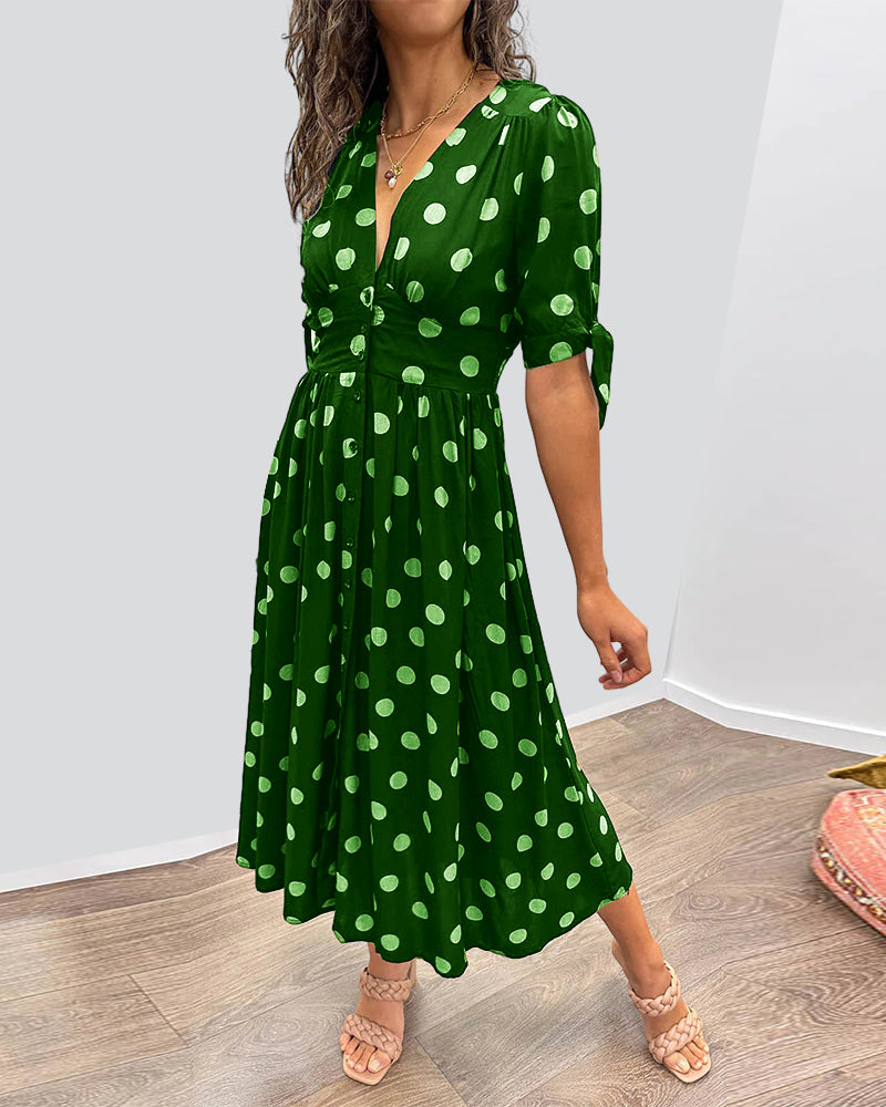 Chloe | Classic Polka Dot Dress
