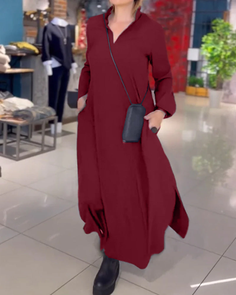 Savannah | Flowy Long Dress with Side Slit