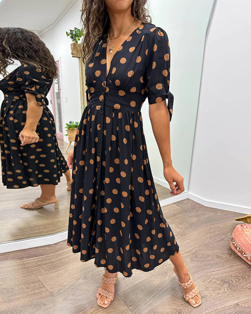 Chloe | Classic Polka Dot Dress