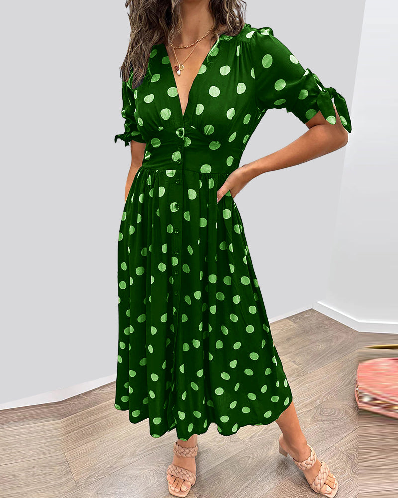 Chloe | Classic Polka Dot Dress
