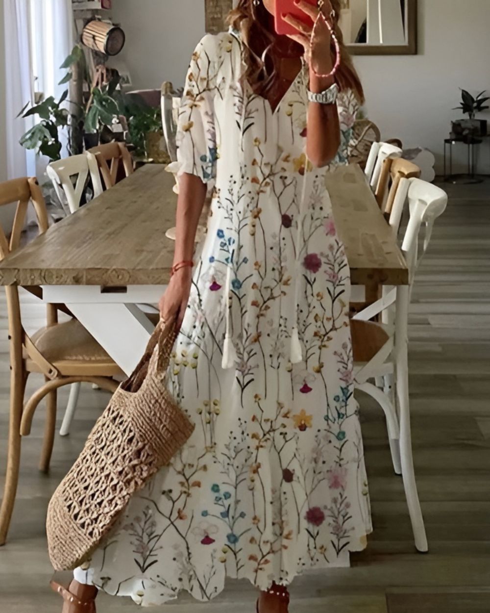 Celina | Bohemian Tummy-Covering Dress