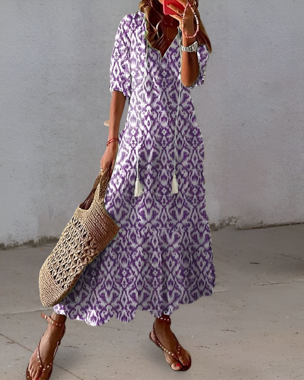 Celina | Bohemian Tummy-Covering Dress