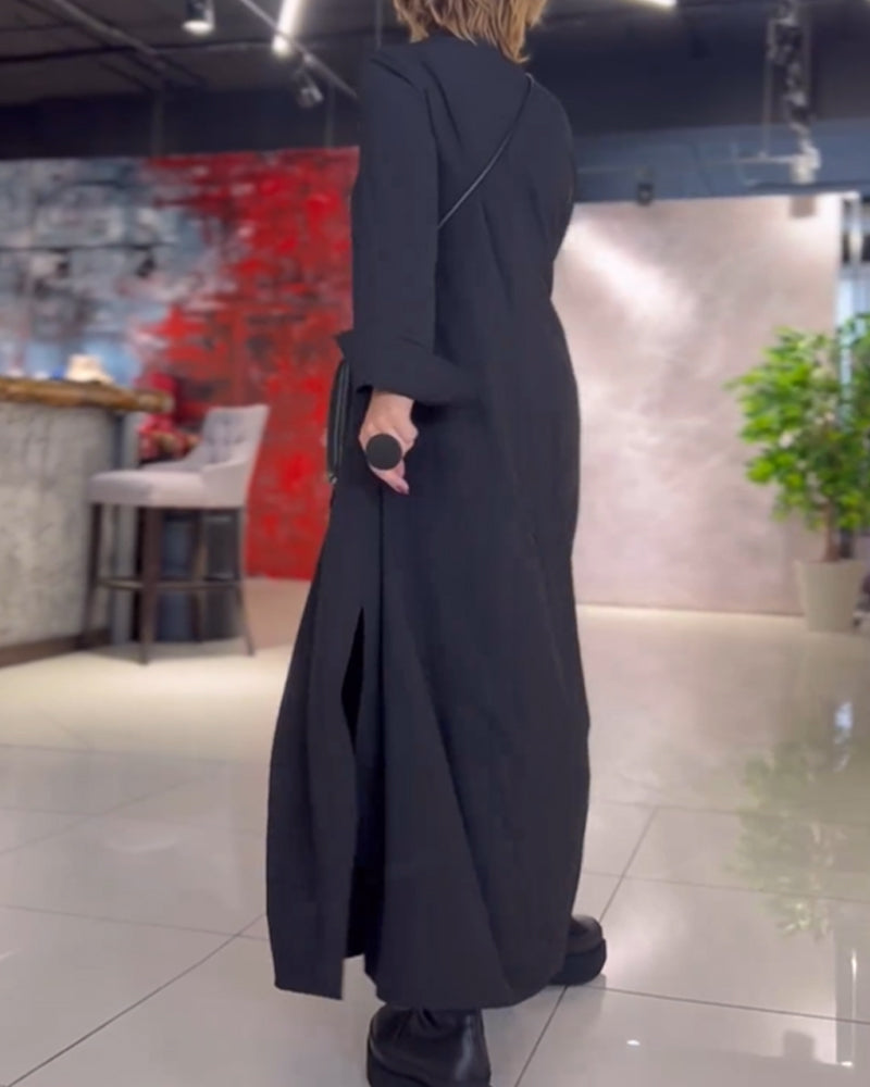 Savannah | Flowy Long Dress with Side Slit